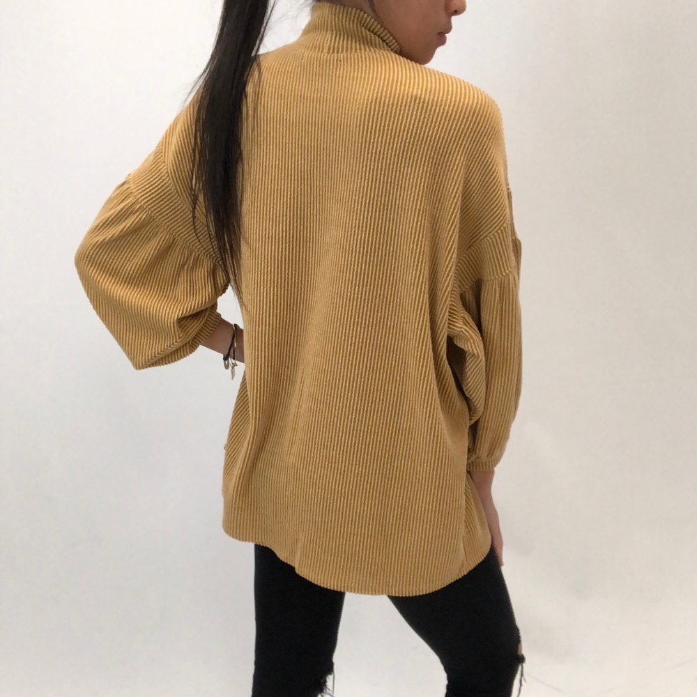 CYBER SALE! LAST S// NAYA Mustard Choker Top - Picture 6 of 8